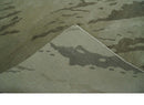 Olive and Green Modern Abstract Hand knotted 5x7 wool and Art silk Area Rug