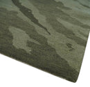 Olive and Green Modern Abstract Hand knotted 5x7 wool and Art silk Area Rug