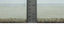 Olive and Ivory Modern Geometrical Stripes Textured Hand Tufted Multi size rug