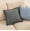 Olive & cream houndstooth jacquard pillow covers living room cushions