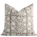 Jardim Floral Block Printed Pillow Cover | Olive