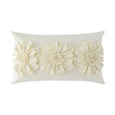 Olive green handmade flower cushion cover living room decor