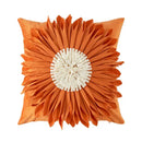 Olive green handmade flower cushion cover living room decor