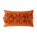Olive green handmade flower cushion cover living room decor