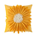 Olive green handmade flower cushion cover living room decor