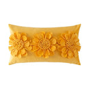 Olive green handmade flower cushion cover living room decor