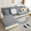 Olive green patterned jacquard sofa seat cover living room protector