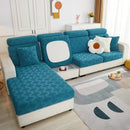 Olive green patterned jacquard sofa seat cover living room protector