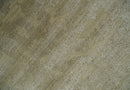 Olive Hand knotted Modern Carved Texture 4x6 Wool and art Silk Area Rug
