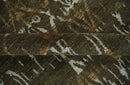 Olive, Ivory and Brown Hand Knotted Traditional Ikat Design 6x9 wool and Viscose area Rug