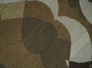 Olive, Ivory and Charcoal 6x9 Modern Abstract Hand Woven Soumak Dhurrie Wool Area Rug
