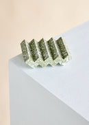 Zig-Zag Olive Green Terrazzo Soap Dish