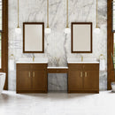 James Martin Bellshire 96" Single Bathroom Vanity, Honey Oak