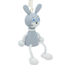 Jumping Rabbit Wooden Doll on a Spring 4 Inches
