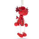 Red Dragon Wooden Doll on a Spring 5.7 Inches
