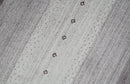Ombre Purple and Ivory 5x7 Striped Wool and Bamboo Silk Hand Knotted Rug