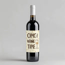 OMG Wine Time Wine Label