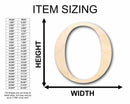 Unfinished Wood Omicron Silhouette - Craft- up to 46" DIY