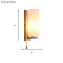 DecorBites™ Opal Glass Sconce Wall Lamp with White Finish for Bedroom and Cafe Lighting