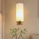 DecorBites™ Opal Glass Sconce Wall Lamp with White Finish for Bedroom and Cafe Lighting