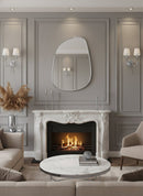 Silver Asymmetrical Wall Mirror