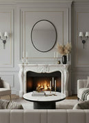 Black Framed Oval Mirror