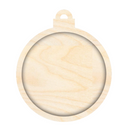 Unfinished Wood Layered Frame Christmas Ornaments | 7 Options | 2 Piece | 5" - 6" Tall | 1/8" Wood | Wood Craft DIY