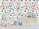 Voguish White Hares Wallpaper