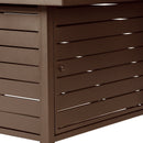 Aluminum 48-in Rectangular Propane Fire Table, Beads, Covers and Lid