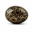 Golden Circles Hand Painted Wooden Easter Egg