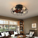 Oran Flushed Ceiling Light & Fan