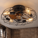 Oran Flushed Ceiling Light & Fan