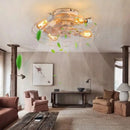 Oran Flushed Ceiling Light & Fan