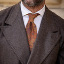 Trevi - Printed Madder Silk Tie - Ginger