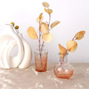Orange Glass Bud Vases Wedding Centerpieces
