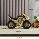 Orange & gold ceramic motorcycle light decoration living room