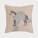 Orange horse 45x45 square throw pillowcase living room decor