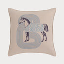 Orange horse 45x45 square throw pillowcase living room decor