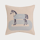Orange horse 45x45 square throw pillowcase living room decor