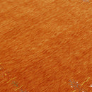 Orange Modern Geometrical Tribal Border Hand Loomed Wool Area Rug
