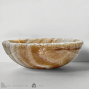 Orange Onyx Marble Vessel Sink