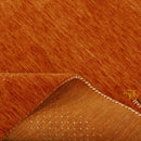 Orange Solid ground with Border Pattern Loomed Wool Area Rug
