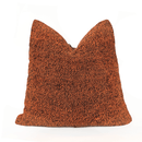 Orange Kilim Throw Pillow – Striped Boho Accent, Handmade