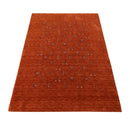 Orange Tribal Center Medallion Hand Loomed Wool Area Rug