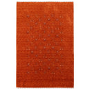 Orange Tribal Center Medallion Hand Loomed Wool Area Rug