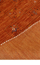 Orange Tribal Center Medallion Hand Loomed Wool Area Rug