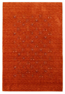 Orange Tribal Center Medallion Hand Loomed Wool Area Rug