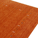 Orange Tribal Gabbeh Border Design Hand Loomed Wool Area Rug