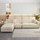 Orange & white jacquard velvet sofa seat covers living room protector