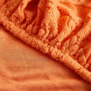 Orange & white jacquard velvet sofa seat covers living room protector